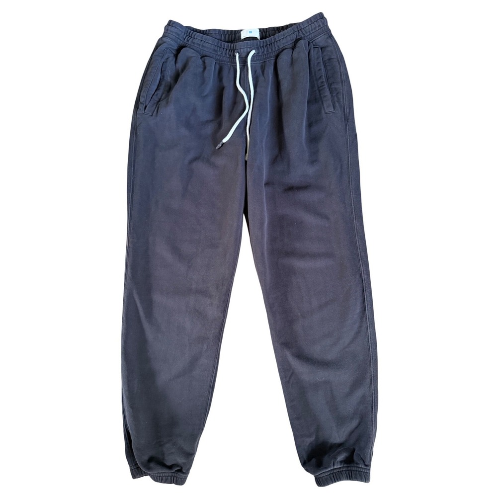 Jason Scott Mens Pima Cotton Joggers Charcoal Gray Sweatpants Large